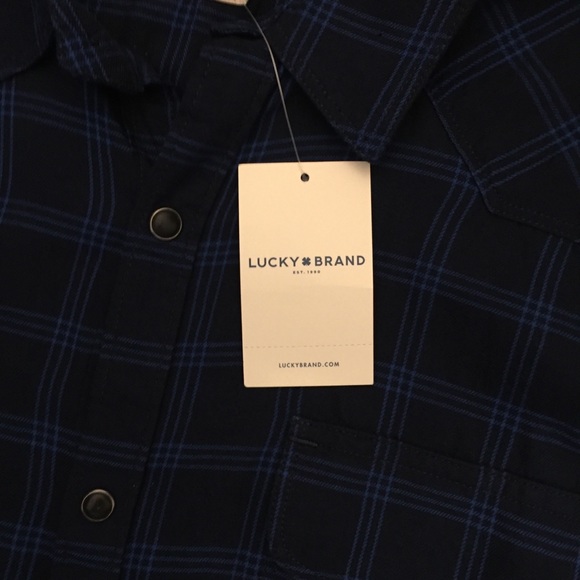 Sold! NWT! Lucky Brand Slim Fit Short Sleeve Shirt - Picture 5 of 8